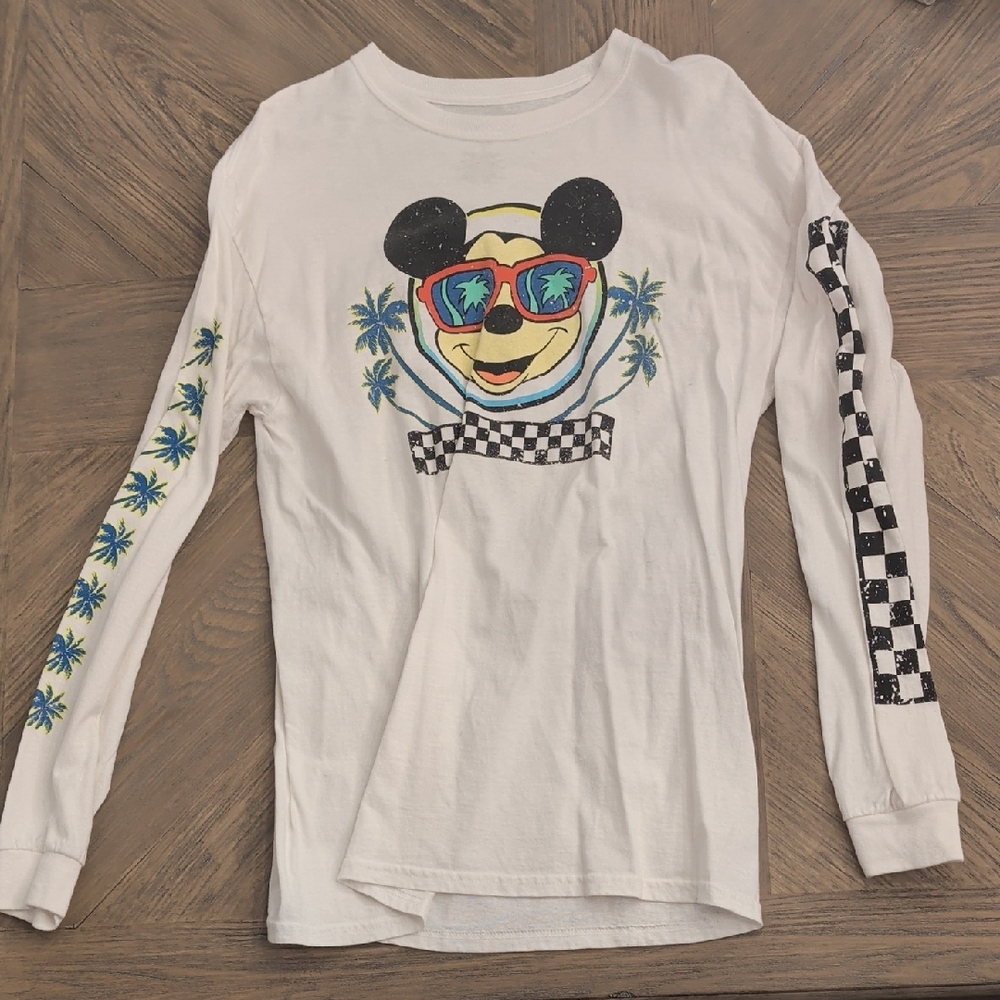 Disney White Long Sleeve Shirt